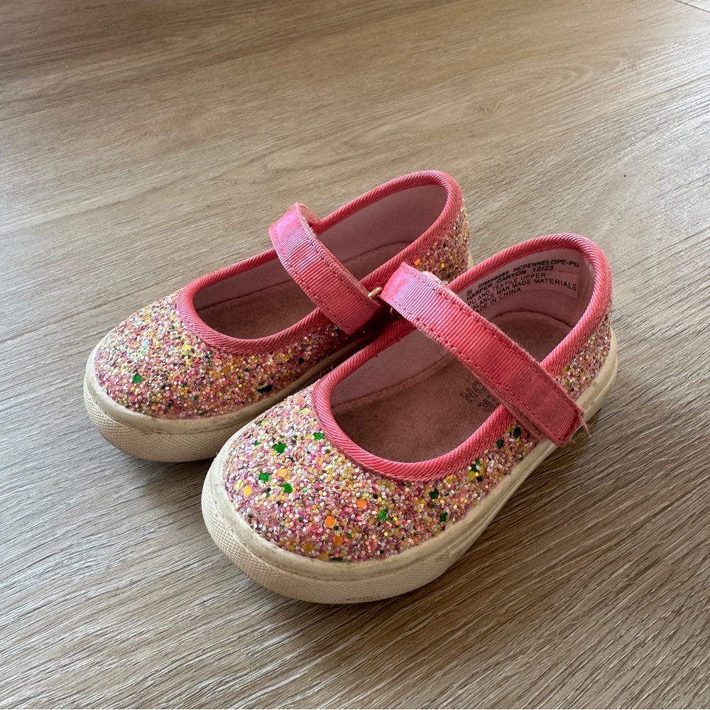 Harper Canyon Pink Glitter Sneaker Mary Jane’s